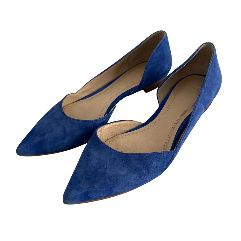MARC FISHER "Sunny" Ladies Blue Pointy Flats, 6M‎